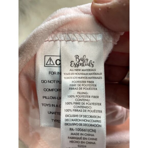 Baby Essentials Pink Bunny Security Blanket Plush Lovey 100% Polyester Soft Comf - Picture 4 of 5